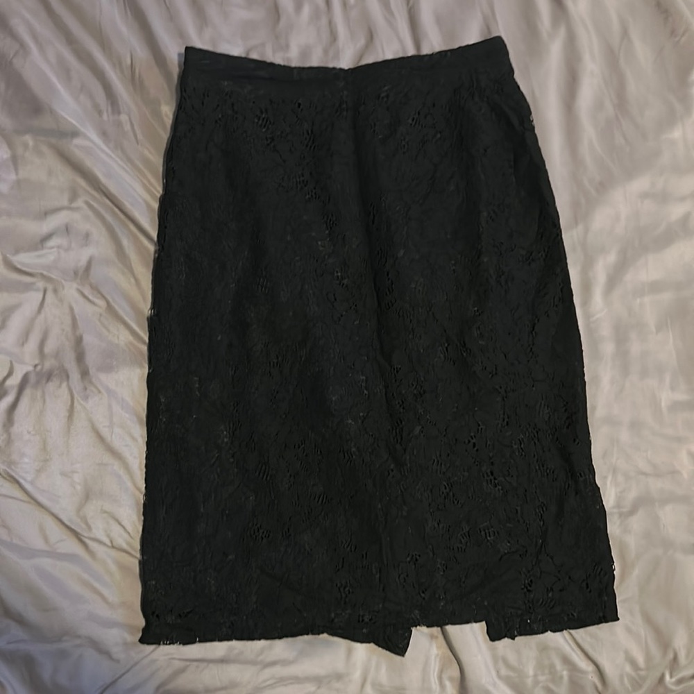 Black lace skirt